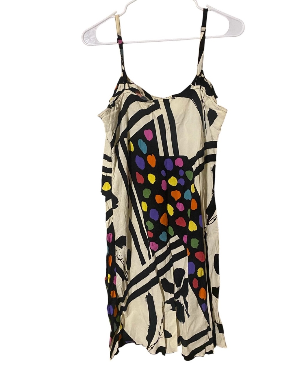 VINTAGE Y2K Jams World Mini Dress Large Abstract Artsy Colorful 90’s Hawaii USA - Picture 15 of 16
